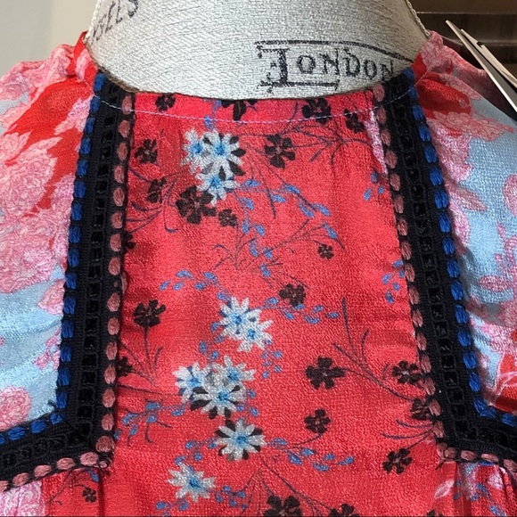 Anthropologie Honora Red Blouse Size XXS - Picture 7 of 12